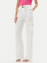 Versace Jeans Couture Spodnie materiałowe 78HAA109 Biały Wide Leg. Białe spodnie materiałowe Versace Jeans Couture, bez wzorów, z jeansu. Za 1,299.00 zł.