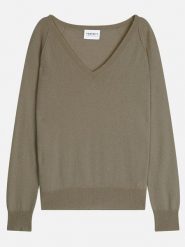 Perfect Cashmere Kaszmirowy sweter "Penelope" w kolorze khaki rozmiar: M. Brązowe swetry Perfect Cashmere, m, bez wzorów, z kaszmiru, bez ramiączek. Za 347.99 zł.