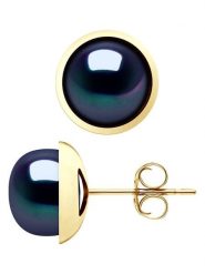 Pearl Addict Złote kolczyki-wkrętki z perłami rozmiar: onesize. Niebieskie kolczyki Pearl Addict, z perłą, złote. Za 739.99 zł.