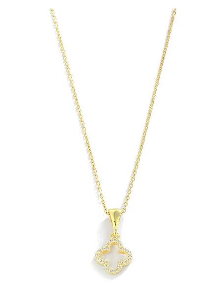 Miu Silver Pozłacany naszyjnik z zawieszką - dł. 42 cm rozmiar: onesize. Szare naszyjniki Miu Silver, z materiału, z cyrkonią, pozłacane. Za 69.99 zł.