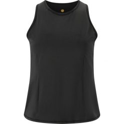 Damski tank top Athlecia Delrey. Czarne topy Athlecia, bez wzorów, sportowe, bez kołnierzyka, bez ramiączek. Za 122.50 zł.