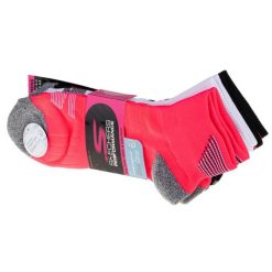 Skechers 3pk Womens 1/2 Terry QTR Crew, damskie skarpetki wielokolorowe. Skarpetki Skechers, bez wzorów, z nylonu. Za 89.70 zł.