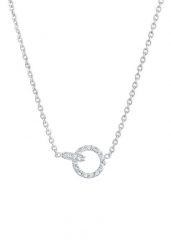 Elli Damskie pierścionki połączenie nieskończoność z kryształami srebro 925 sterling silver Naszyjniki 1 ct. Szare naszyjniki Elli, z materiału, z kryształem, srebrne. Za 293.99 zł.
