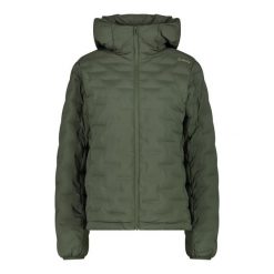 Damska kurtka z kapturem CMP. Zielone kurtki narciarskie CMP, bez wzorów, z puchu, z kapturem, narciarskie. W wyprzedaży za 595.50 zł.