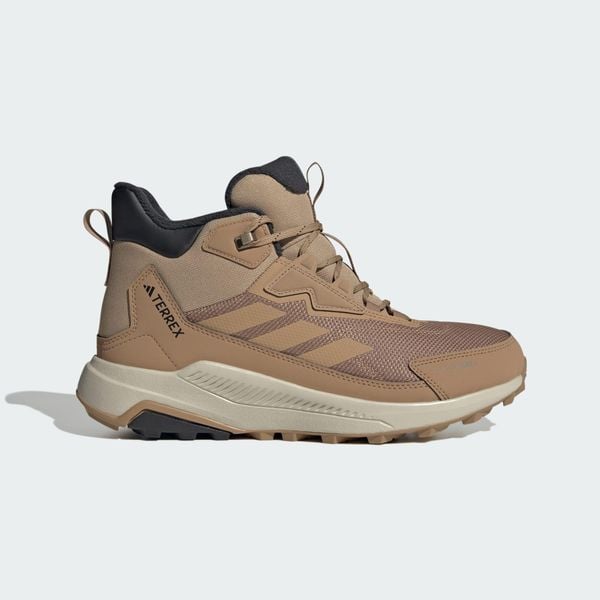 Buty trekkingowe Terrex Anylander CLIMAWARM+. Brązowe buty trekkingowe adidas, bez wzorów, z materiału, bez zapięcia, trekkingowe, climawarm (adidas). Za 529.00 zł.