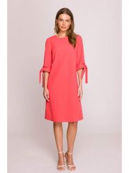 Stylove Sukienka w kolorze czerwonym rozmiar: S. Czerwone sukienki Stylove, na co dzień, s, bez wzorów, bez kołnierzyka, bez ramiączek, midi, proste. Za 247.45 zł.