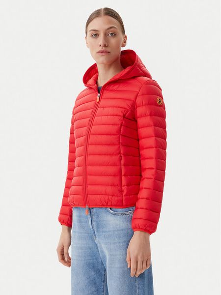 Save The Duck Kurtka przejściowa D33620W GIGA20 Czerwony Regular Fit. Czerwone kurtki Save the duck, bez wzorów, z syntetyku, bez kaptura. Za 359.99 zł.