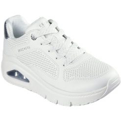 Buty sportowe damskie Skechers Uno Icon Idolized Air. Białe buty sportowe lifestyle Skechers, bez wzorów, z syntetyku, sportowe, bez zapięcia. Za 490.00 zł.