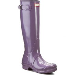 Kalosze HUNTER - Womens Org Tall WFT1000RGL Thundercloud. Fioletowe kalosze Hunter, bez wzorów, z kauczuku, bez zapięcia. W wyprzedaży za 239.00 zł.