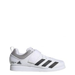 Buty fitness dla dorosłych Adidas Powerlift 5 Weightlifting. Białe buty treningowe adidas, bez wzorów, z materiału, bez zapięcia, na fitness i siłownię. Za 468.10 zł.
