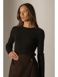 Perfect Cashmere Kaszmirowy sweter "Kylie" w kolorze czarnym rozmiar: XXL. Czarne swetry Perfect Cashmere, xxl, bez wzorów, z kaszmiru, bez ramiączek. Za 347.99 zł.