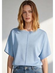 More & More Sweter w kolorze błękitnym rozmiar: 40. Niebieskie swetry More & More, bez wzorów, bez ramiączek. Za 158.10 zł.