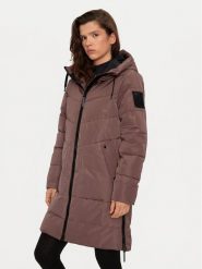 Halti Kurtka puchowa Linjat 065-0409 Brązowy Regular Fit. Brązowe kurtki Halti, bez wzorów, z puchu, bez kaptura. Za 629.99 zł.