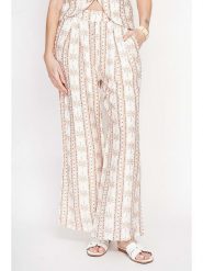 ASSUILI Spodnie w kolorze beżowym rozmiar: 38. Brązowe spodnie materiałowe Assuili, bez wzorów, z materiału. Za 100.99 zł.