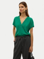 Vero Moda Bluzka Bella 10327551 Zielony Regular Fit. Zielone bluzki Vero Moda, xl, bez wzorów, z wiskozy, bez kołnierzyka, bez ramiączek. Za 69.99 zł.