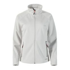 Damska kurtka wodoodporna Musto Essential Softshell. Szare kurtki Musto, bez wzorów, z softshellu, bez kaptura. Za 636.50 zł.
