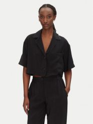 ACCESS FASHION Koszula 53-7043-405 Czarny Loose Fit. Czarne koszule ACCESS FASHION, l, bez wzorów, z syntetyku, bez kołnierzyka, bez ramiączek. Za 309.99 zł.