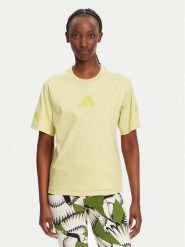 Adidas T-Shirt Z.N.E. JC5400 Żółty Regular Fit. Żółte t-shirty adidas, xs, bez wzorów, z bawełny, bez kołnierzyka, bez ramiączek. Za 129.99 zł.