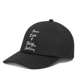 Czapka z daszkiem Juicy Couture. Czarne czapki z daszkiem Juicy Couture, bez wzorów. Za 129.99 zł.