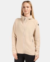 Damska bluza techniczna Kilpi TANALI-W. Brązowe bluzy z kapturem Kilpi, s, bez wzorów, z materiału, z kapturem, trekkingowe. Za 422.05 zł.