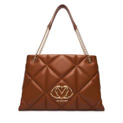 Torebka LOVE MOSCHINO. Brązowe torebki klasyczne Love Moschino, bez wzorów, klasyczne, bez dodatków. Za 1,099.00 zł.