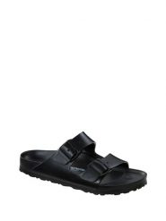 Birkenstock Klapki "Arizona" w kolorze czarnym rozmiar: 48. Czarne klapki Birkenstock, bez wzorów, klasyczne, z otwartym noskiem, bez obcasa, bez zapięcia. Za 154.95 zł.