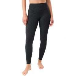 Legginsy nadrukowane monochromatyczne damskie Mandala. Czarne legginsy MANDALA, bez wzorów, z poliamidu. Za 347.00 zł.