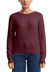 S.Oliver Sweter w kolorze bordowym rozmiar: L. Czerwone swetry S.Oliver, l, bez wzorów, bez ramiączek. Za 88.02 zł.