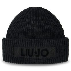 Czapka Liu Jo. Czarne czapki zimowe Liu Jo, bez wzorów. Za 179.99 zł.