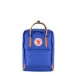 Plecak miejski Fjallraven Kanken Rainbow - cobalt blue. Niebieskie plecaki Fjällräven, bez wzorów, bez dodatków. Za 329.99 zł.