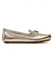 Lauren Ralph Lauren Mokasyny Barnsbury 802809341001 Złoty. Żółte mokasyny Lauren Ralph Lauren, bez wzorów, ze skóry. Za 349.99 zł.