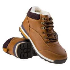 Buty Hi-Tec Ladivi Mid 92800287346 brązowe. Brązowe buty trekkingowe z gumy, bez zapięcia. Za 255.67 zł.