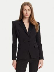Elisabetta Franchi Marynarka GI-149-51E2 Czarny Regular Fit. Czarne marynarki i żakiety Elisabetta Franchi, bez wzorów, z syntetyku, bez ramiączek. Za 2,479.00 zł.