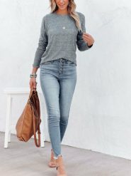 Milan Kiss Bluza w kolorze szarym rozmiar: S. Szare bluzy Milan Kiss, s, bez wzorów, bez ramiączek, bez kaptura. Za 126.99 zł.