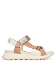 Hispanitas Sandały CHV264807 C001 Beżowy. Brązowe sandały Hispanitas, bez wzorów, ze skóry, bez obcasa, na płaskiej podeszwie, bez zapięcia. Za 549.99 zł.