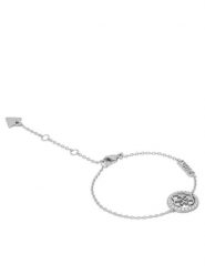 Guess Bransoletka JUBB02 137JW Srebrny. Szare bransoletki Guess, metalowe. Za 249.99 zł.
