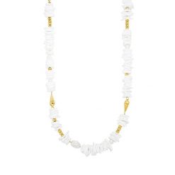 Purelei Purelei Naszyjnik Wela Naszyjniki 1 ct Damski. Czerwone naszyjniki Purelei, z materiału, z perłą, pozłacane. Za 175.39 zł.