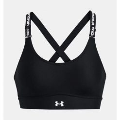 Biustonosz sportowy Under Armour Infinity 2.0 Mid Sports Bra. Brązowe biustonosze sportowe Under Armour, bez wzorów, do biegania. Za 167.99 zł.