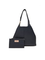 Coccinelle Torebka E1 SHA 11 01 01 Granatowy. Niebieskie shopper bag Coccinelle, bez wzorów, ze skóry, bez dodatków. Za 1,159.00 zł.