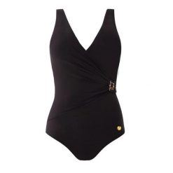 Strój kąpielowy damski jednoczęściowy kostium plażę basen Self Ajaccio. Czarne stroje jednoczęściowe SELF HEAT, bez wzorów, sportowe. Za 229.99 zł.