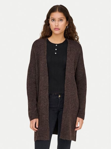 ONLY Kardigan Talio 15358604 Brązowy Regular Fit. Brązowe swetry ONLY, xl, bez wzorów, z syntetyku, bez ramiączek. Za 169.99 zł.