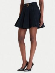 Versace Jeans Couture Spódnica plisowana 80HAE801 N0715 Czarny Regular Fit. Czarne spódnice Versace Jeans Couture, bez wzorów, z bawełny, plisowane. Za 1,419.00 zł.