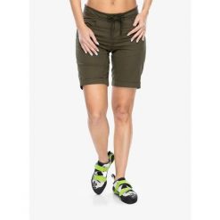 Spodenki wspinaczkowe damskie Black Diamond Credo Shorts. Zielone szorty Black Diamond, bez wzorów, sportowe. Za 119.99 zł.