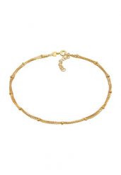 Elli Damska bransoletka na kostkę warstwowa kula w srebrze 925 Sterling Silver Bransoletki na nogę 1 ct Damski. Szare bransoletki Elli, srebrne. Za 243.99 zł.