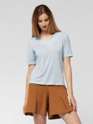 LaMunt Koszulka funkcyjna "Alexandra" w kolorze błękitnym rozmiar: 36. Niebieskie t-shirty sportowe LaMunt, bez wzorów, z materiału, bez ramiączek, outdoorowe. Za 148.96 zł.