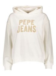 Pepe Jeans Bluza w kolorze kremowym rozmiar: M. Brązowe bluzy Pepe Jeans, m, bez wzorów, z bawełny, z kapturem. Za 176.08 zł.