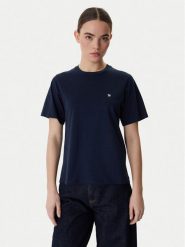 Weekend Max Mara T-Shirt Venaco 2615971031 Granatowy Relaxed Fit. Niebieskie t-shirty Weekend Max Mara, xxl, bez wzorów, z bawełny, bez kołnierzyka, bez ramiączek. Za 389.99 zł.