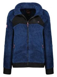 Geographical Norway Kurtka polarowa "Tandora" w kolorze niebieskim rozmiar: XL. Niebieskie kurtki Geographical Norway, xl, bez wzorów, z polaru, bez kaptura. Za 133.89 zł.