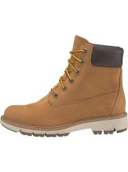 Timberland Skórzane botki "Lucia Way" w kolorze jasnobrązowym rozmiar: 38,5. Brązowe botki Timberland, bez wzorów, bez obcasa, bez zapięcia. Za 459.04 zł.