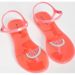 Sandały z owocową aplikacją - Pomarańczowy. Sandały marki Sinsay. Za 39.99 zł.